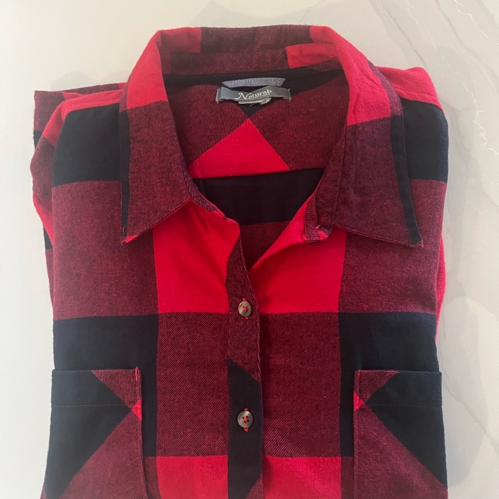Red and Black Buffalo Plaid Shirt